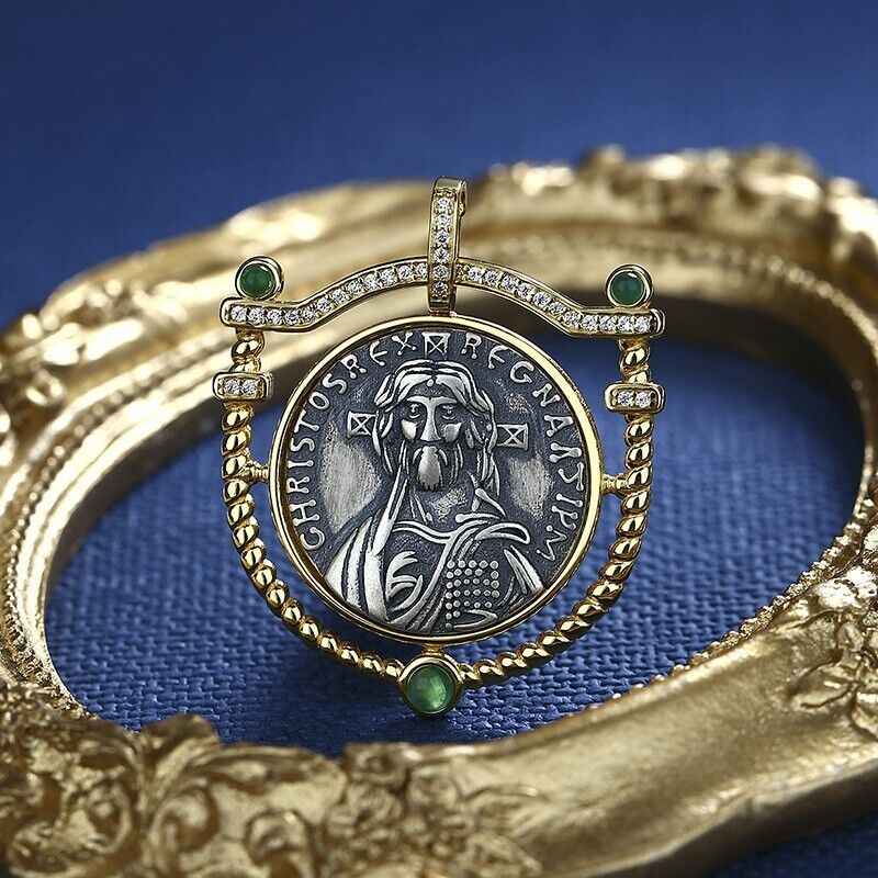Justinian II Schild Achat Anhänger N1013
