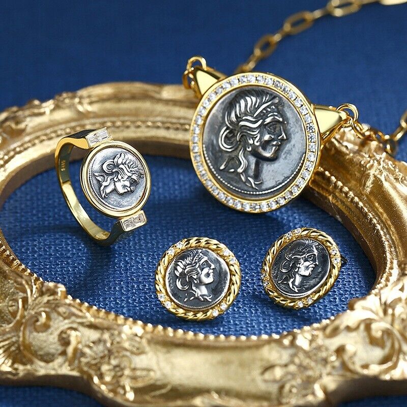 Julius Caesar Römische Münze Ohrringe E1023
