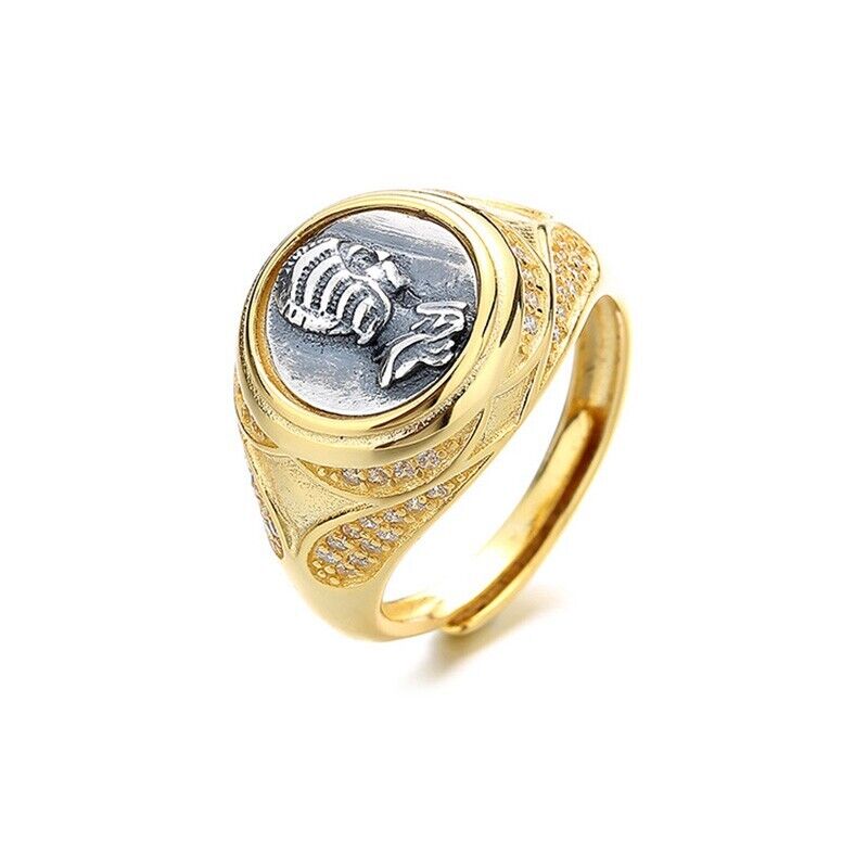 Antike römische Münze CZ Ring R1046
