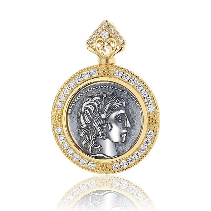 Apollo Römische Münze Halo Anhänger N1019