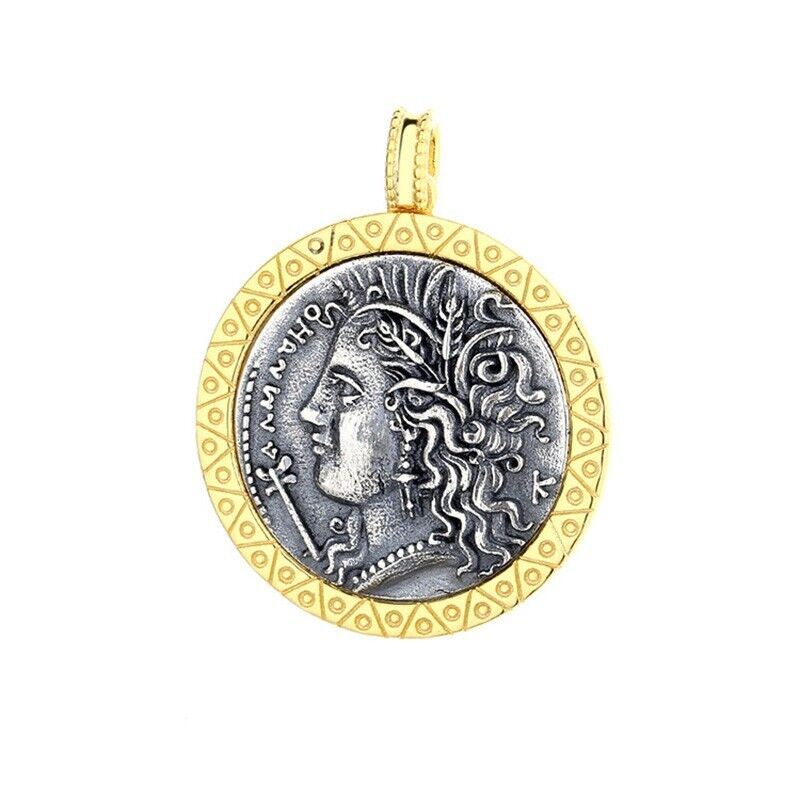 Anhänger mit griechischer Münze von Demeter, N1030