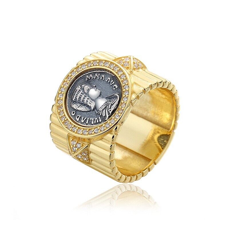 Julia Domna Römischer Münzring, breiter Ring, R1002