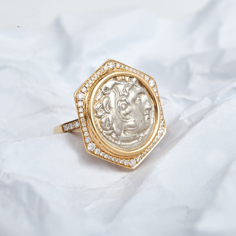 Byzantinischer Herakles-Medaillonring