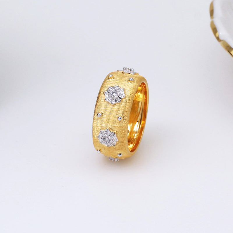 Sternenblumen-Seidenring 5027
