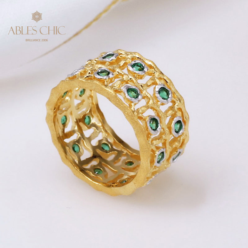 Smaragd-Akzent-Bandring 5289