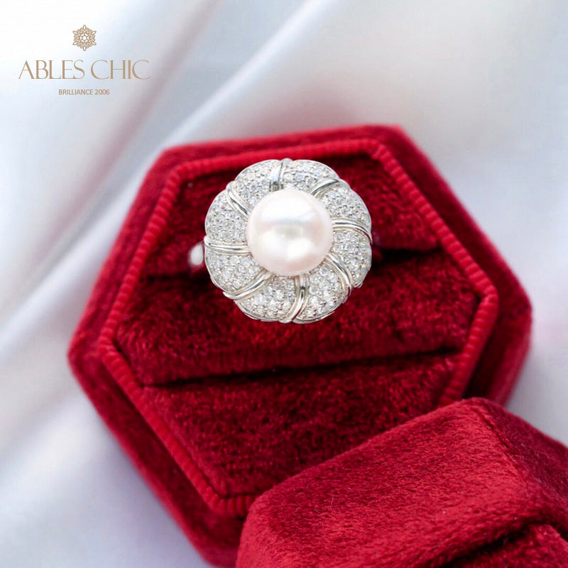 Akoya-Perlen-Blumenring 5783