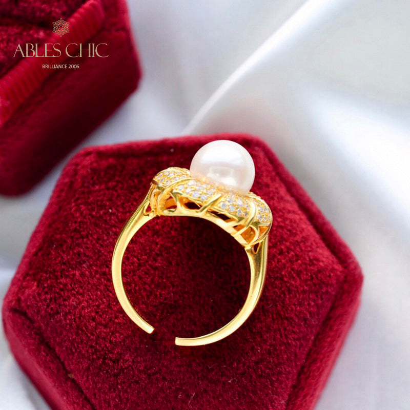 Akoya-Perlen-Blumenring 5783