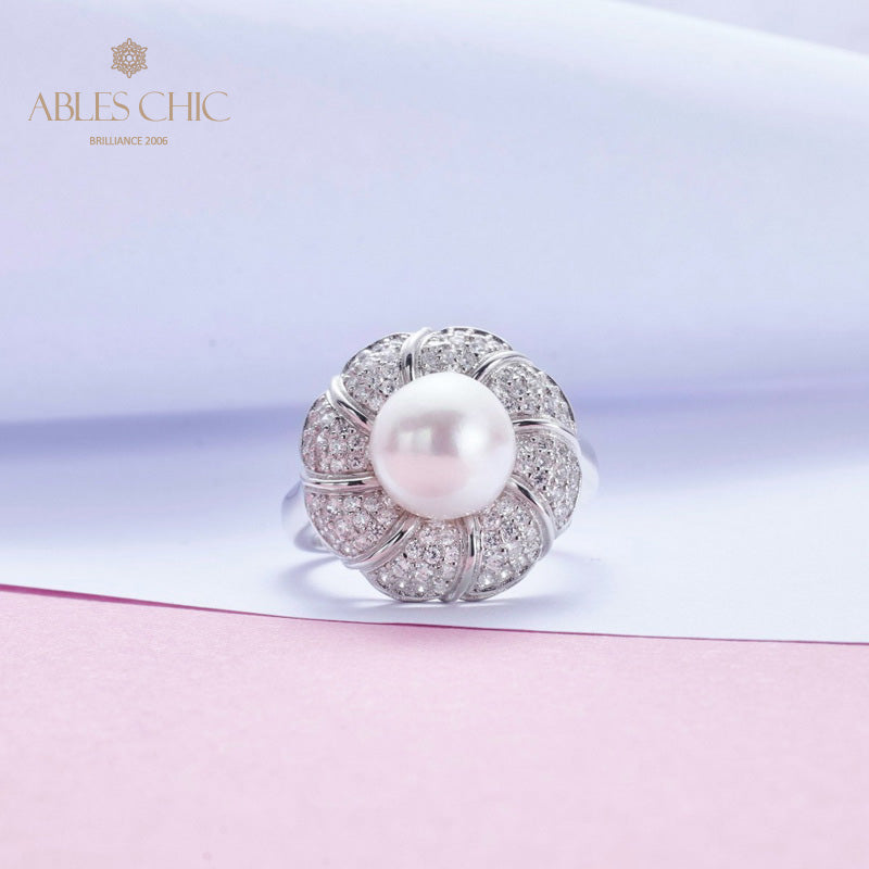 Akoya-Perlen-Blumenring 5783