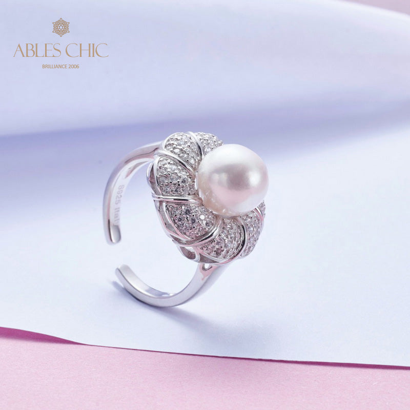 Akoya-Perlen-Blumenring 5783