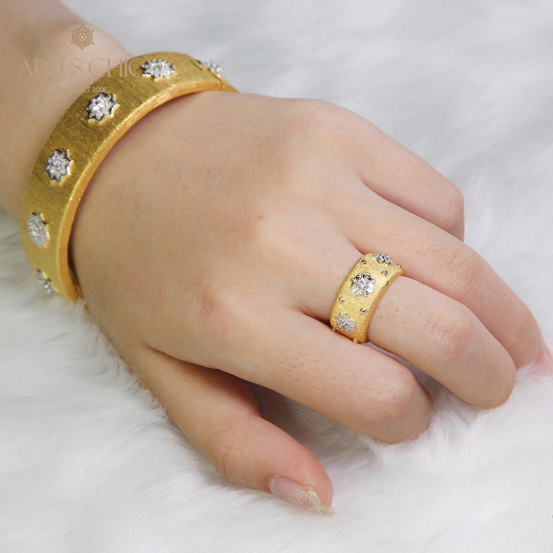 Sternenblumen-Seidenring 5027