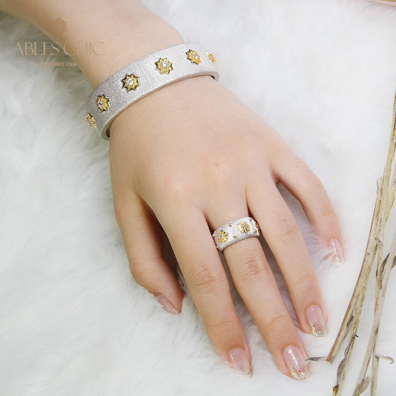 Sternenblumen-Seidenring 5025