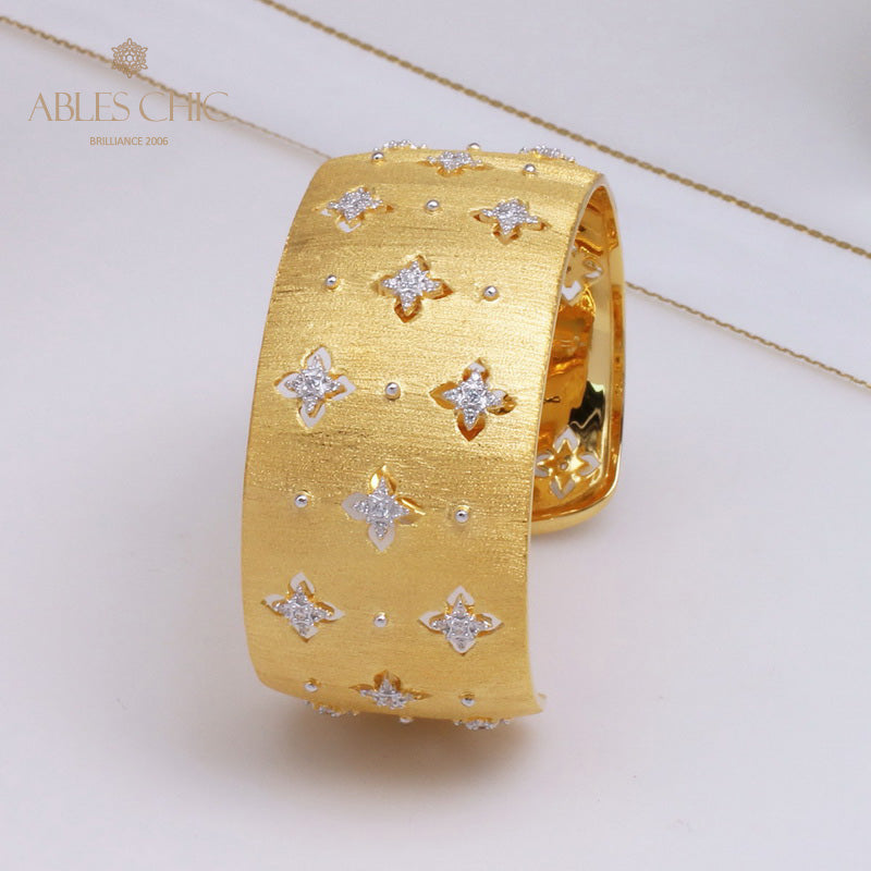 Breites Armband mit keltischem Kleeblatt 5059