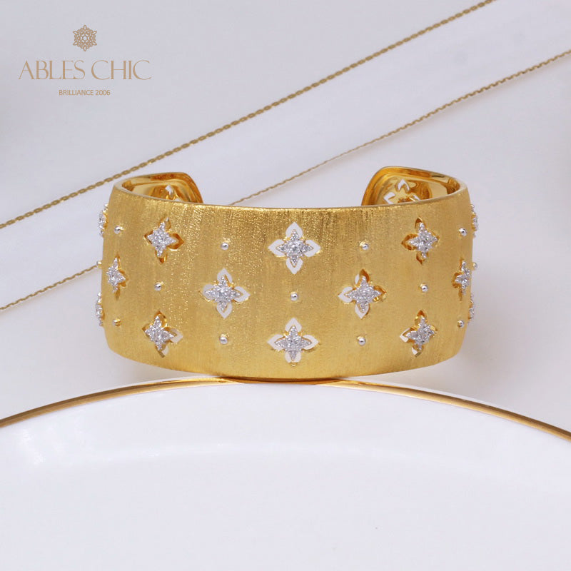 Breites Armband mit keltischem Kleeblatt 5059