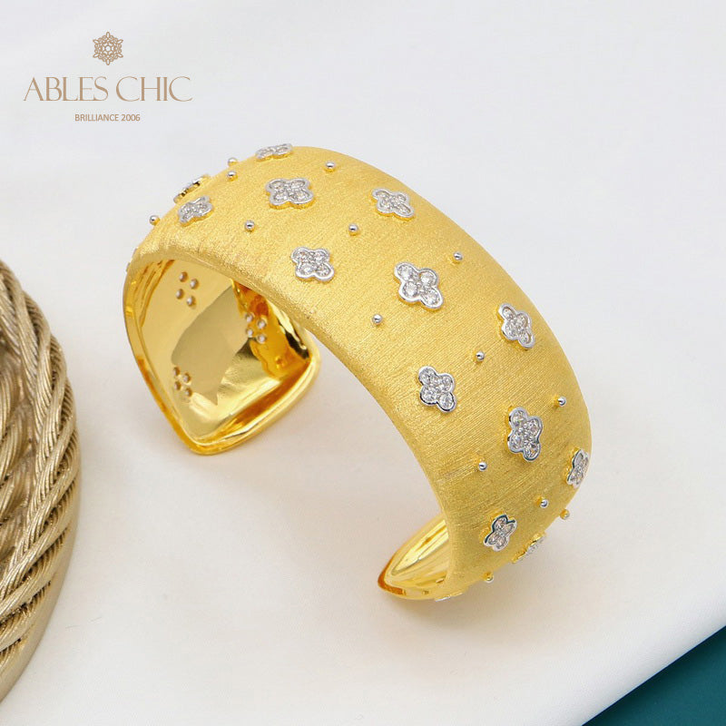 Armband mit Stoffstruktur „Pflaumenblüten“ 5651