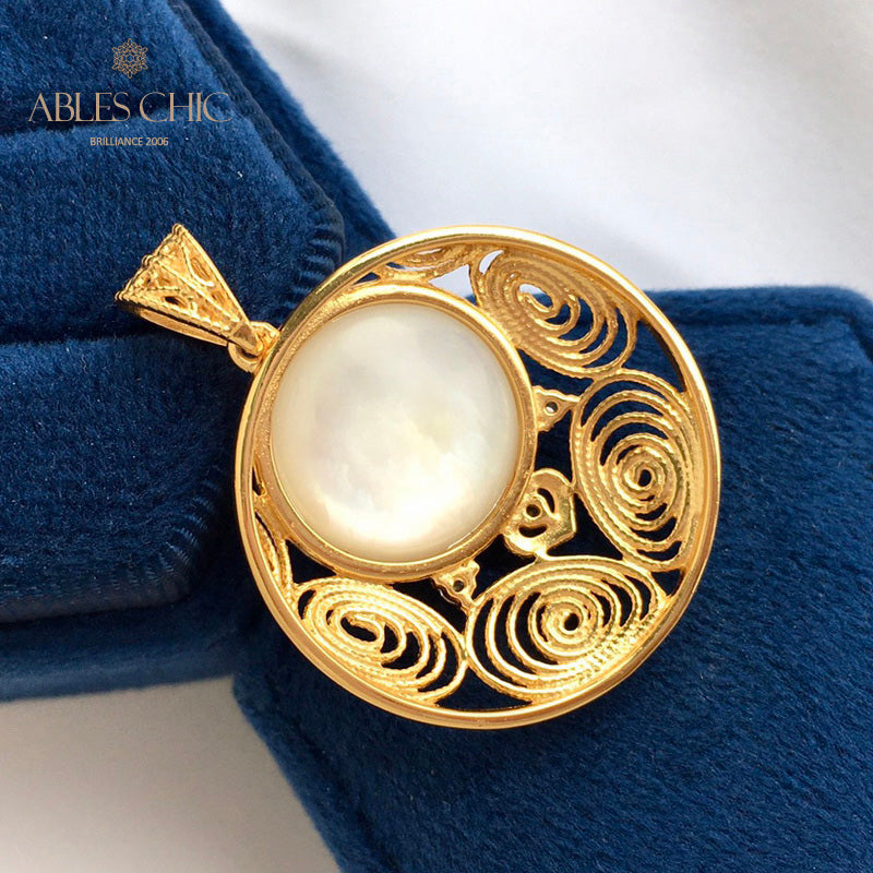 Mabe Pearl Filigrananhänger 5843