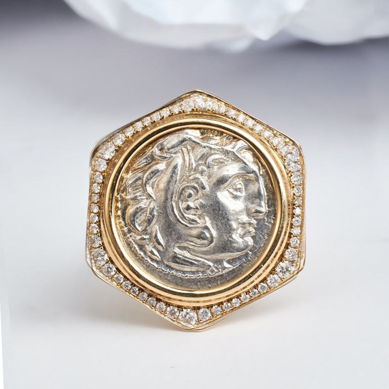 Byzantinischer Herakles-Medaillonring