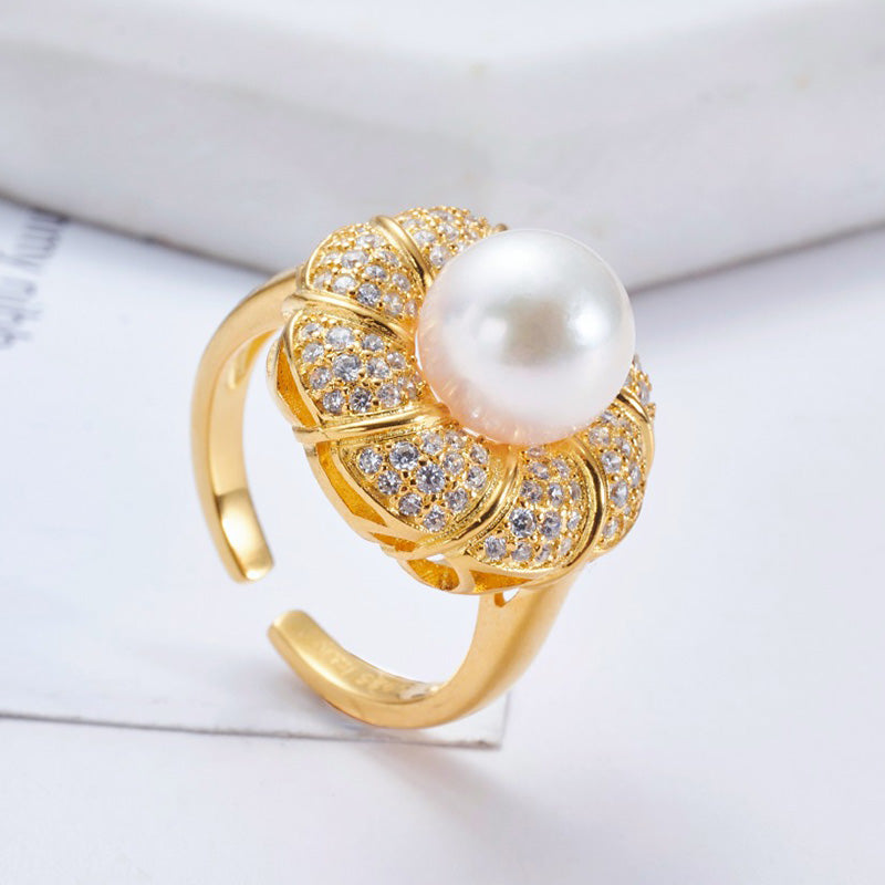 Akoya-Perlen-Blumenring 5783