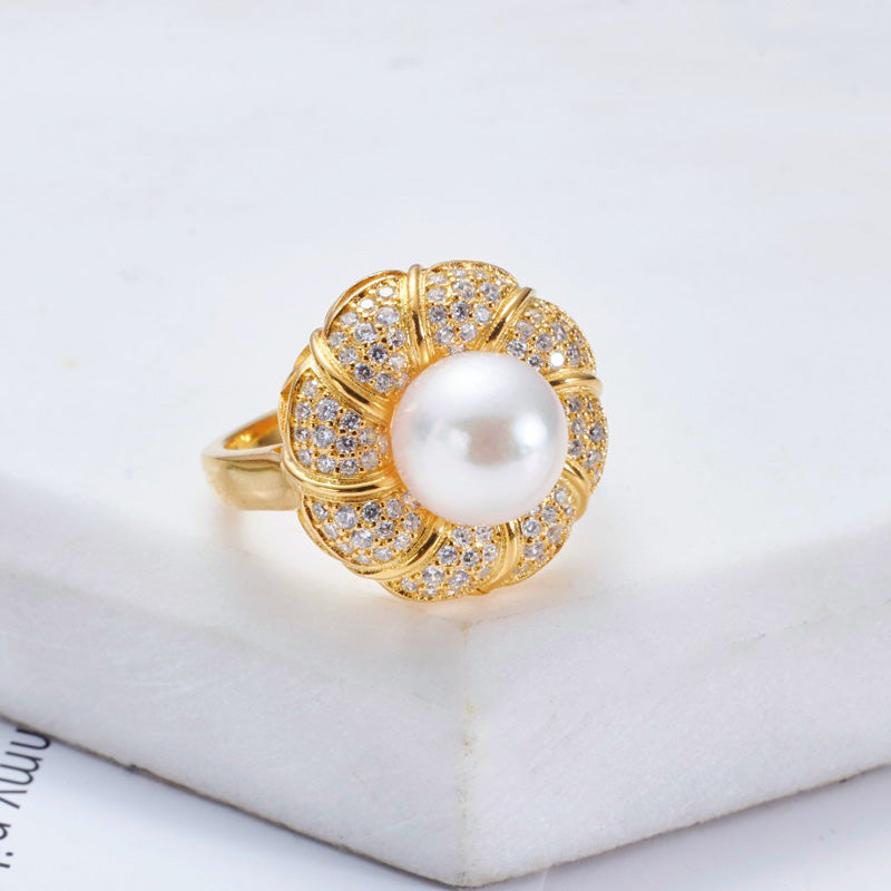 Akoya-Perlen-Blumenring 5783
