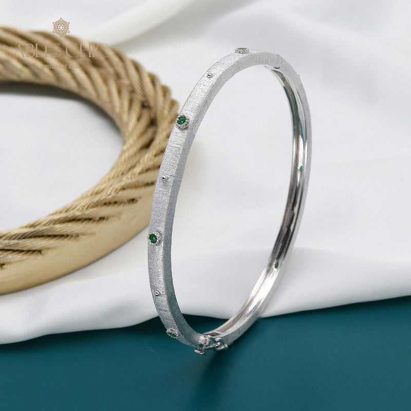 Seidiges florales Scharnierarmband 5637