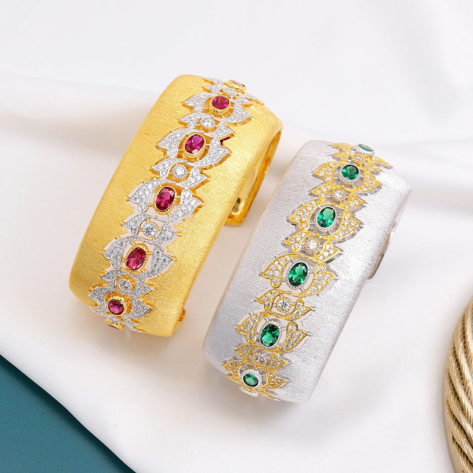 Sternen-Edelsteine, seidiges Armband 5602