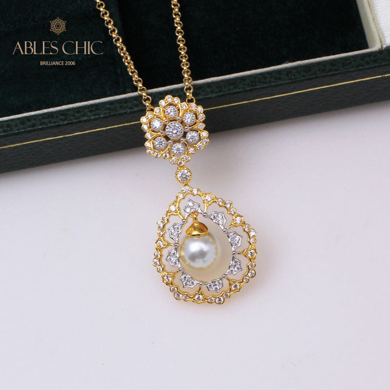 Filigrane Tropfenperlenkette 6275