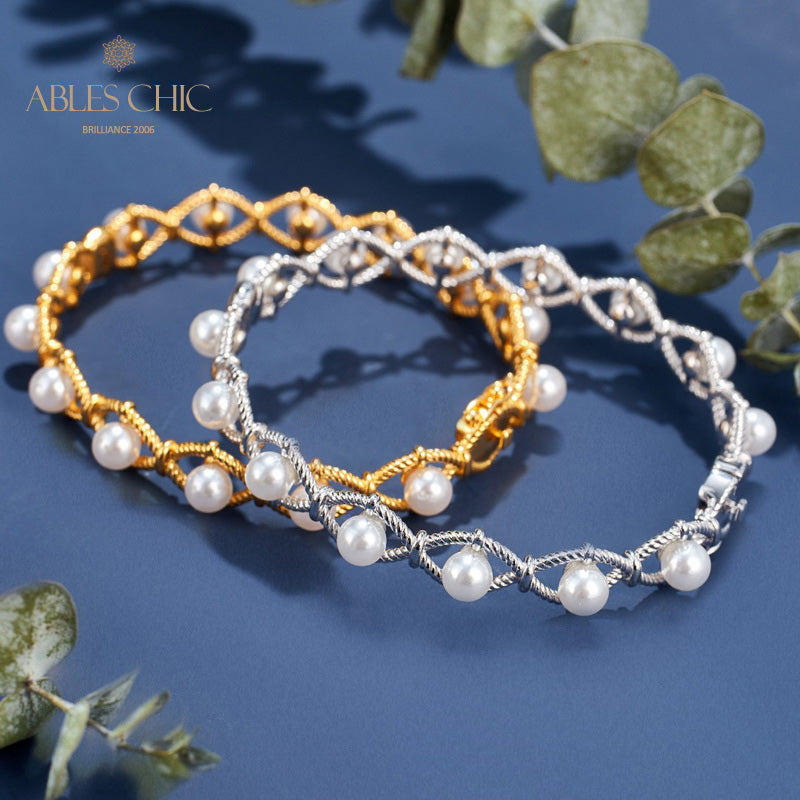 Infinity-Seilketten-Perlenarmband 6109