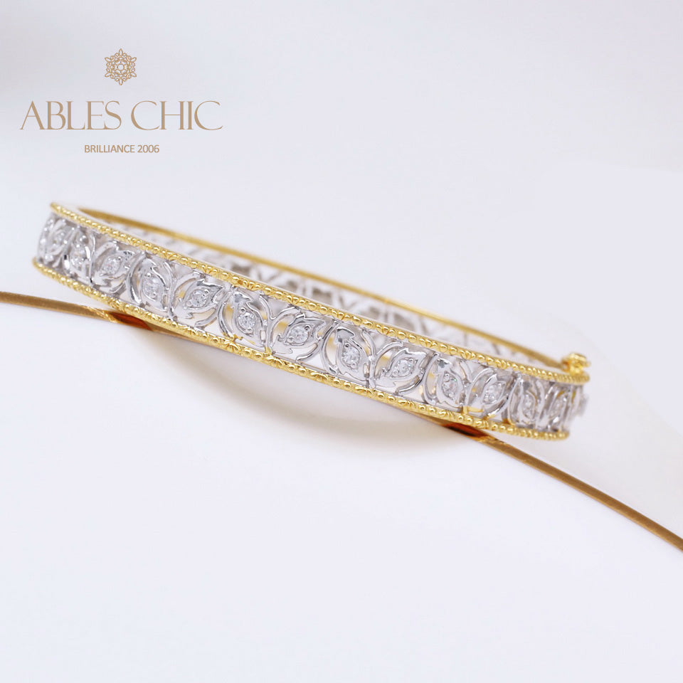 Florales Filigran-Zirkon-Armband 5021