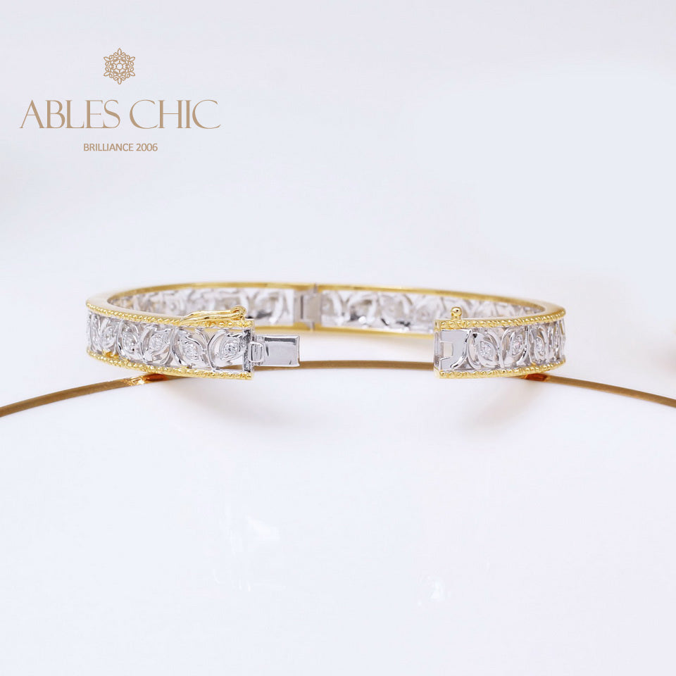 Florales Filigran-Zirkon-Armband 5021