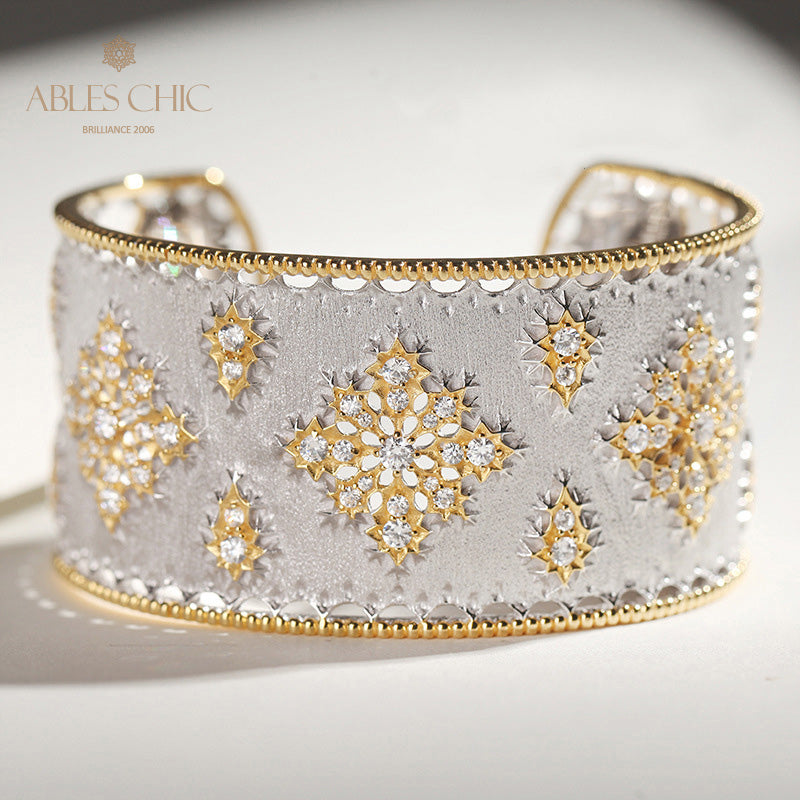 Seidiges Blumenarmband 5002