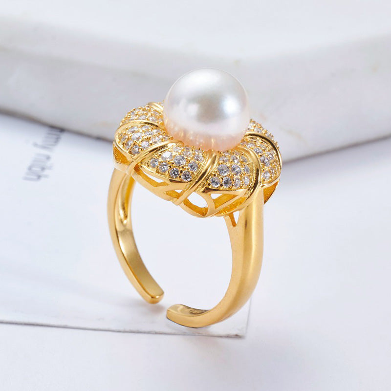 Akoya-Perlen-Blumenring 5783