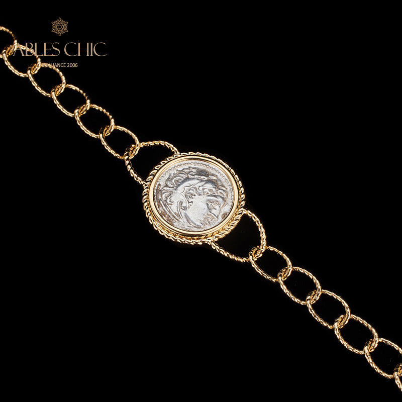 Griechisches Herkules-Medaillon-Armband