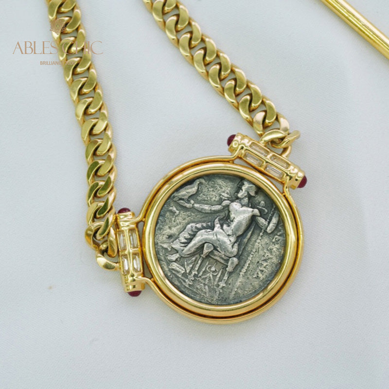 Byzantinische Alexandra III Medaillon Halskette