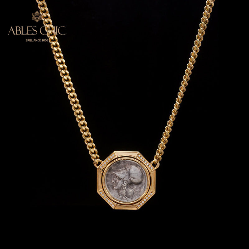 Byzantinische Athena-Medaillon-Halskette