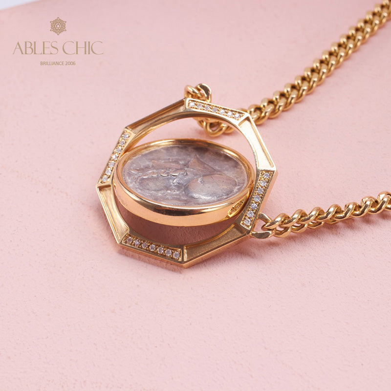Byzantinische Athena-Medaillon-Halskette