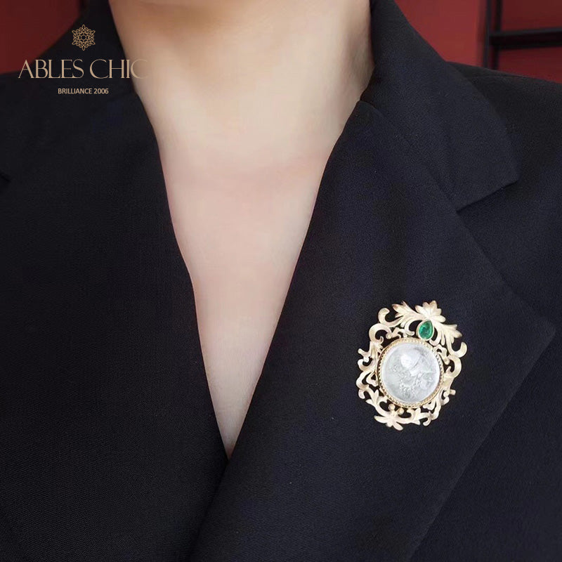 Byzantinische Athena Blumenbrosche Anhänger Nur