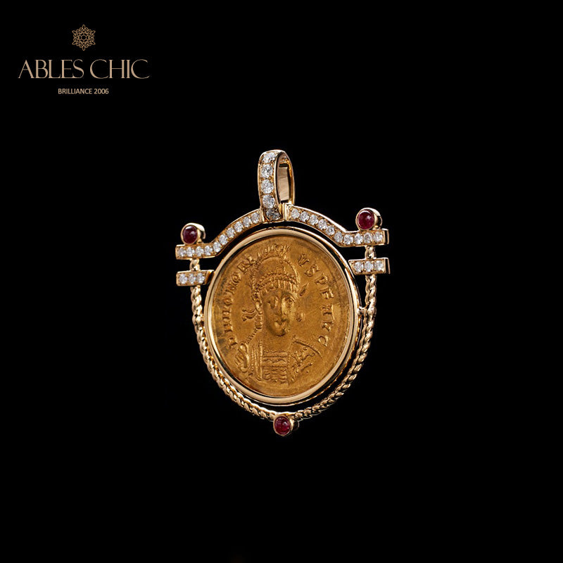 Nur byzantinischer Artefakt-Medaillonanhänger