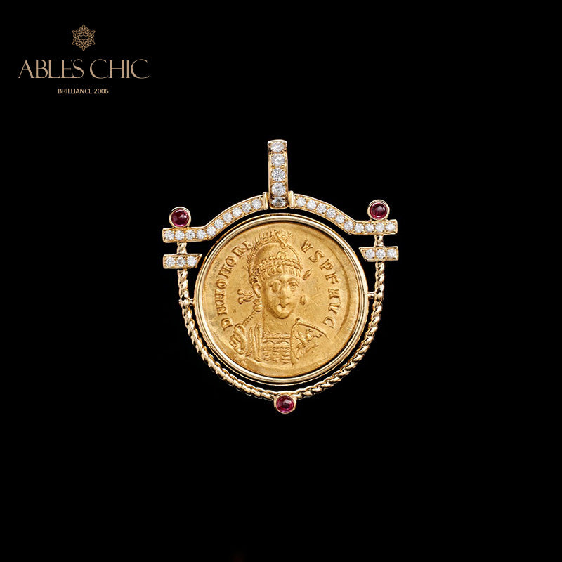 Nur byzantinischer Artefakt-Medaillonanhänger