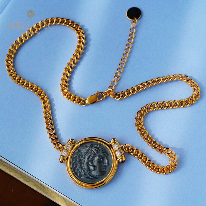 Griechische antike Münzkette 6043