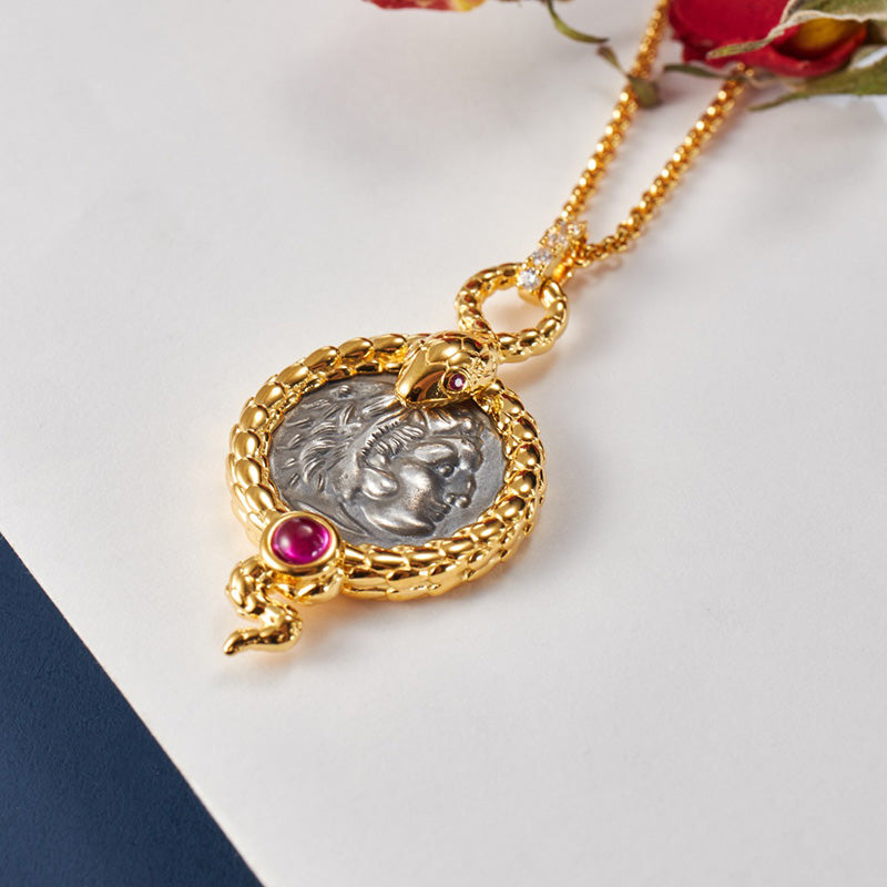Byzantinische Schlangenmünzenkette 6057