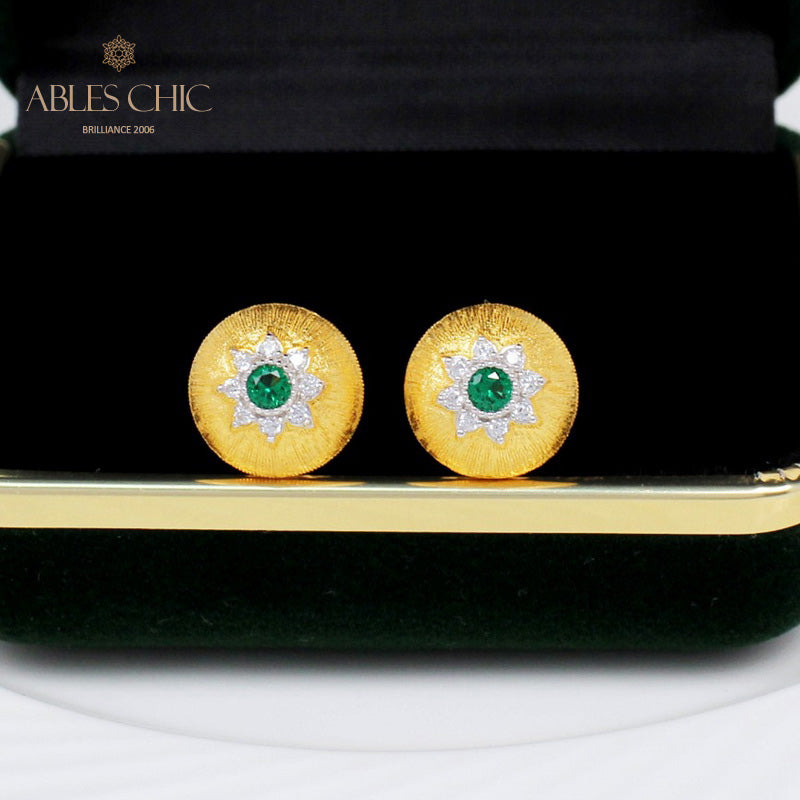 Dome Star Floral Ohrringe 5091