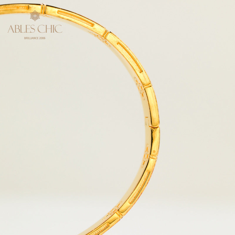 Hochglanzpoliertes Kleeblatt-Armband 203707