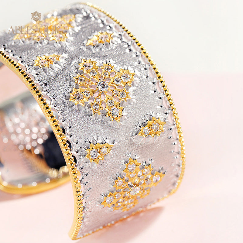 Seidiges Blumenarmband 5002