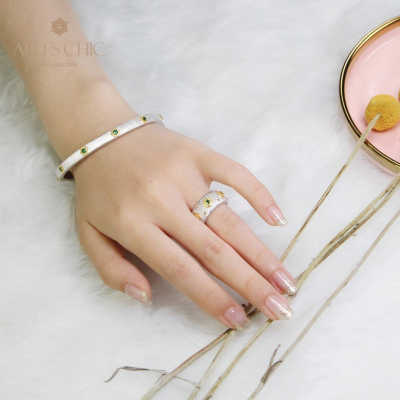 Sternenblumen-Seidenring 5029