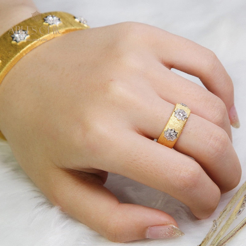 Stoffmuster Blumenring 5028