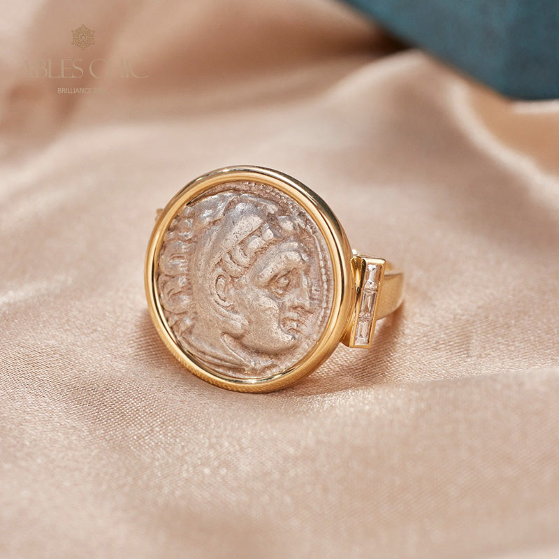 Byzantinischer Herakles-Lira-Münzring