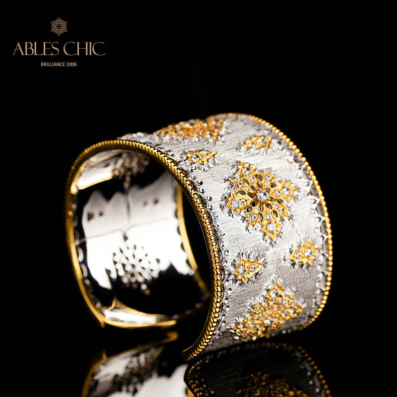 Seidiges Blumenarmband 5002