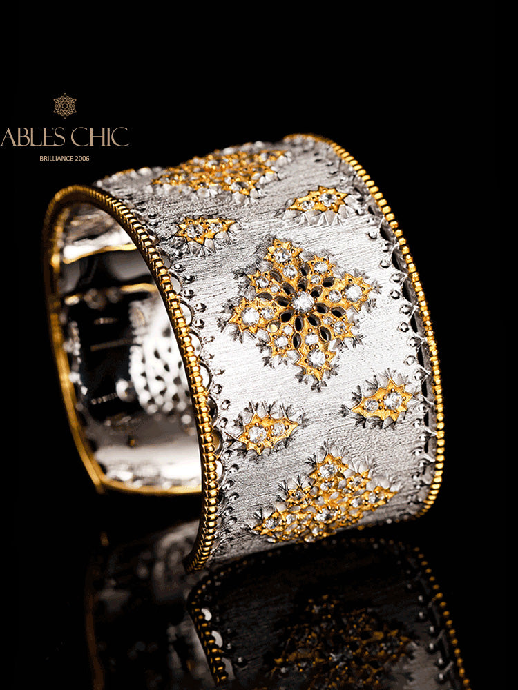 Seidiges Blumenarmband 5002