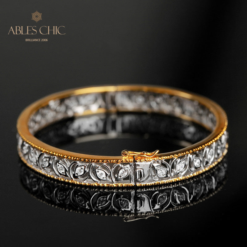 Florales Filigran-Zirkon-Armband 5021