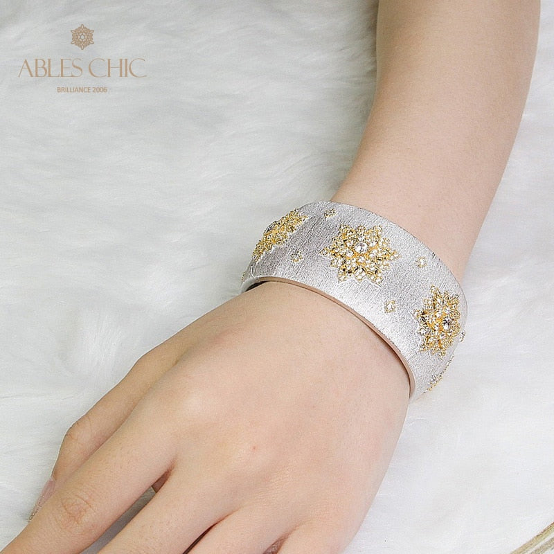 Breites Armband mit keltischem Kleeblatt 5059