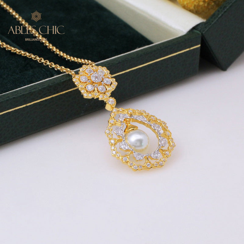 Filigrane Tropfenperlenkette 6275